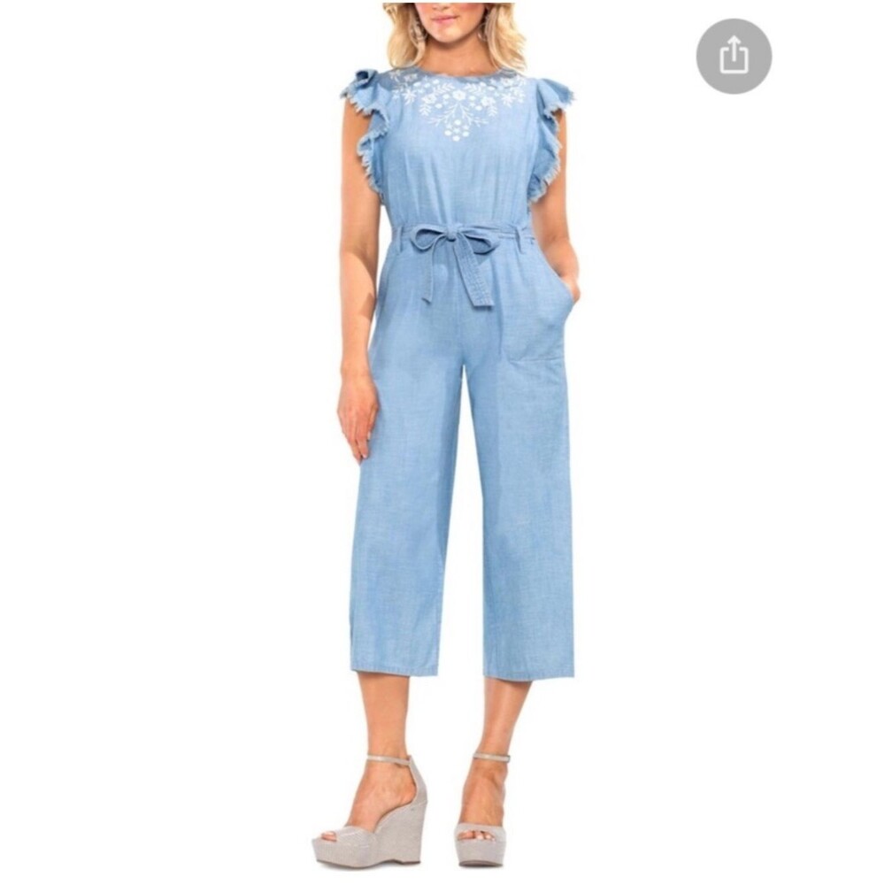 VINCE CAMUTO CHAMBRAY JUMPSUIT